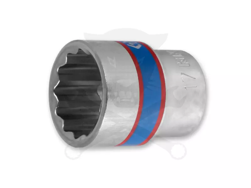 Dugókulcs - crowafej 3/8" 12 lap normál 17 mm
