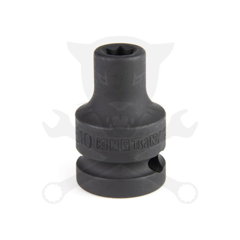 Légkulcsfej 1/2" belső torx E10 KingTony