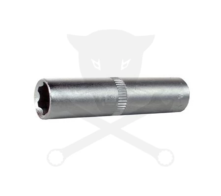Dugókulcs - crowafej 1/4" Super Lock hosszú 10 mm