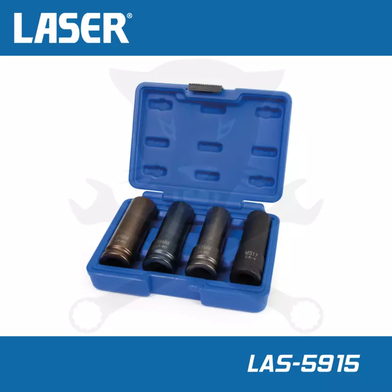Légkulcsfej készlet 1/2"  4 db-os alufelnihez 17/19/21+17-es Mercedes WAF
