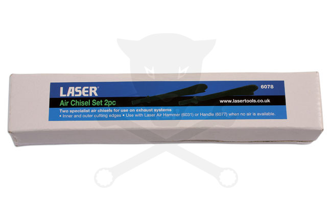Vibro kalapácshoz vésőszár készlet kipufogókhoz 2 db-os LASER