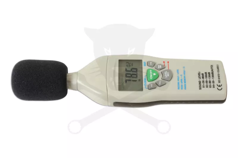Zajszintmérő 30-130 dB /31,5 Hz - 8 kHz/ - digitális, profi