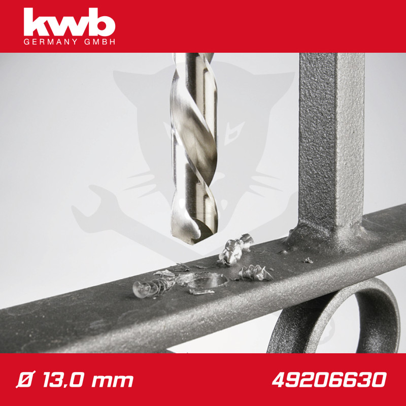 Csigafúró 13,0 mm HSS-G DIN 338 Silver Star, profi - KWB