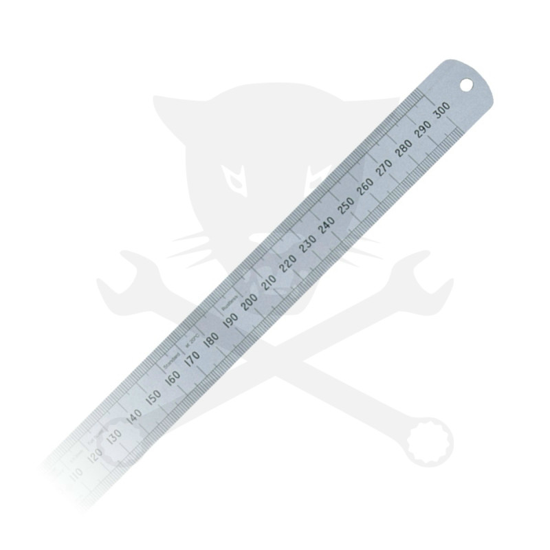 Vonalzó, acél, merev  600 mm x 25 mm metrikus és colos skálázás (KEN-518-3710K)