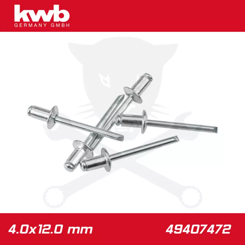 Popszegecs, alu-horganyzott DIN 7337 4.0x12.0 mm 50 db-os - KWB