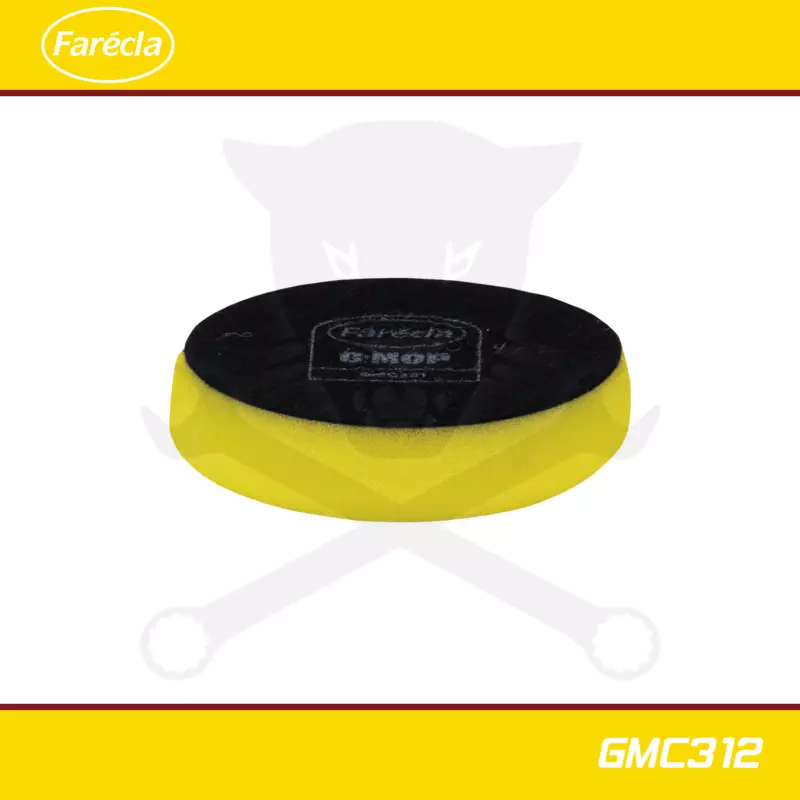 Polírozó szivacs G-MOP 3" - 75x20 mm DURVA (sárga) 1. lépcső - Farécla