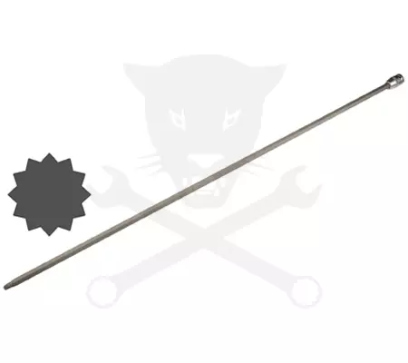Rátűzőkulcs - crowa+bit 1/2" XZN - Spline - M10x800 mm extra hosszú BGS