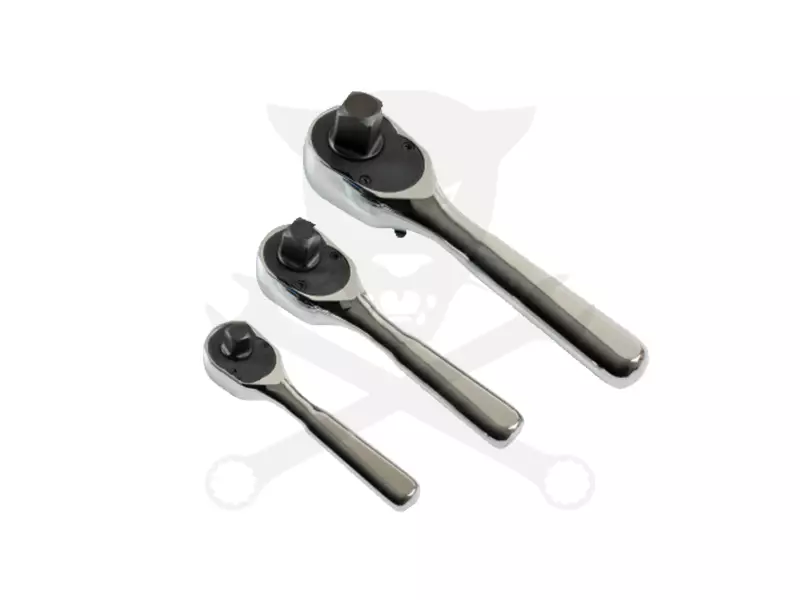 Racsnis hajtószár - marok - 3 db-os készlet108 fogú 1/4"-3/8"-1/2" -AT18