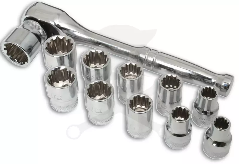 Dugókulcs készlet Gear Lock - Alldrive 3/8" 11 db+1 db racsnis hajtó-TS20