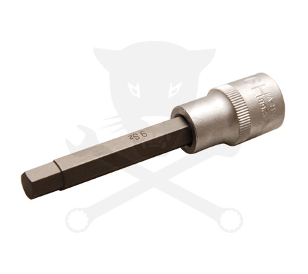 Rátűzőkulcs - crowa+bit 1/2" imbusz  9 mm, hosszú