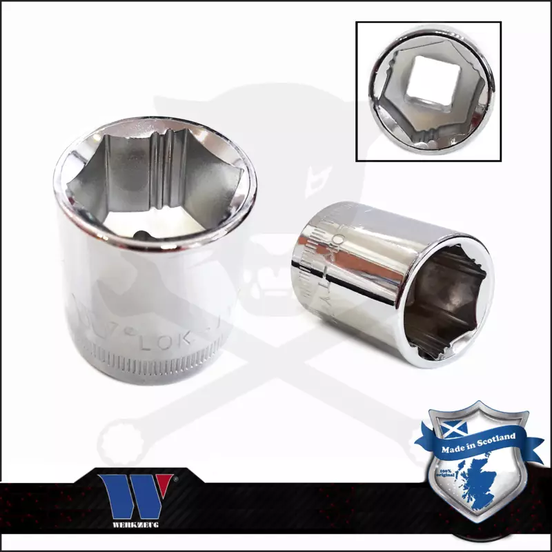 Lok-Typ Dugókulcs - crowafej 3/8" 18 mm 6 lap alacsony - Welzh