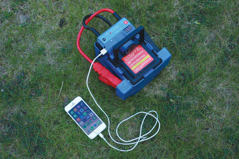 Akkumulátor bikázó-indító (starter) 12 V -1200A -14Ah -Laser Tools