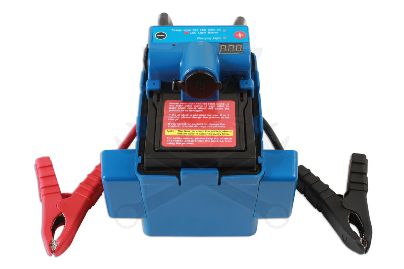 Akkumulátor bikázó-indító (starter) 12 V -1200A -14Ah -Laser Tools