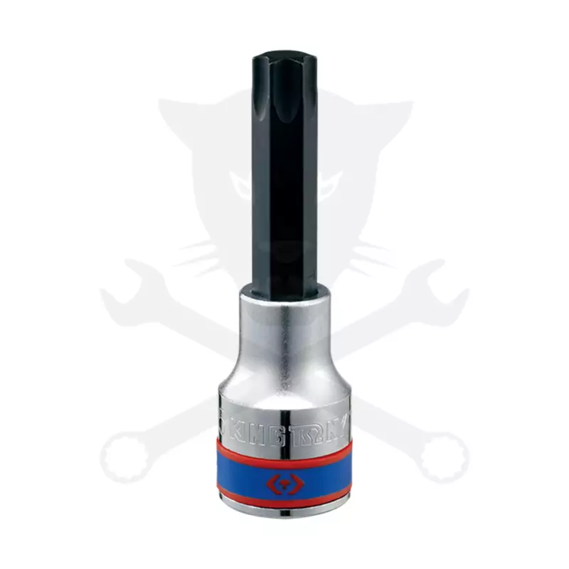 Rátűzőkulcs - crowa+bit 1/2" torx T50 hosszított King Tony
