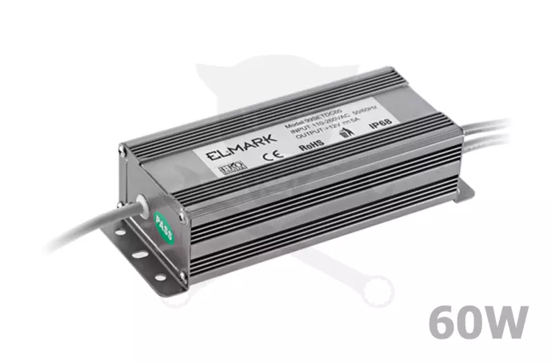 Tápegység LED szalaghoz, kültéri 12V - 060W - ELMARK