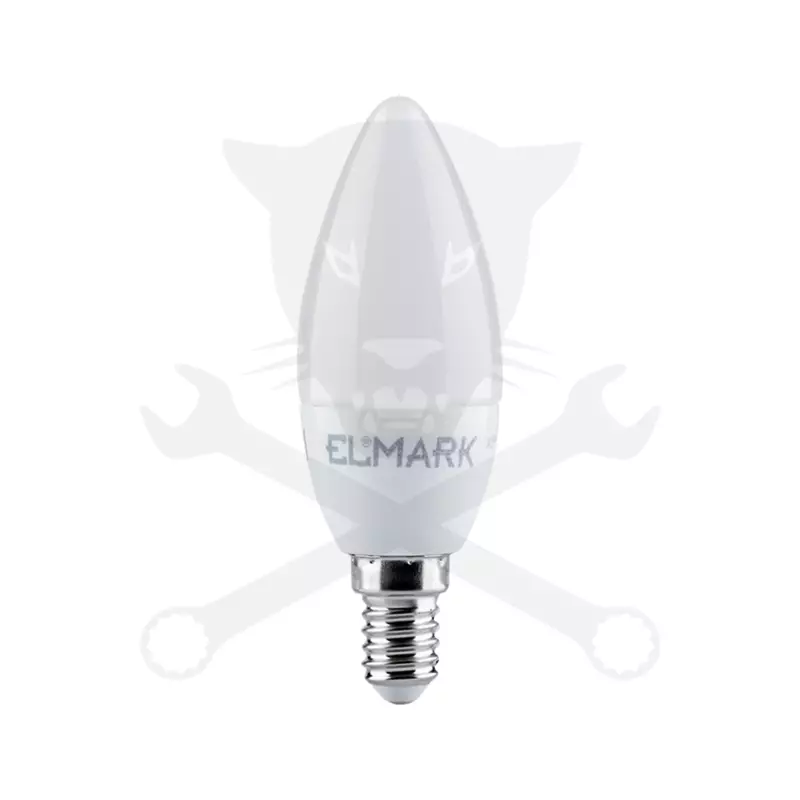 Izzó LED gyertya 8 W hideg fehér, matt 100/37 mm E14 ELMARK