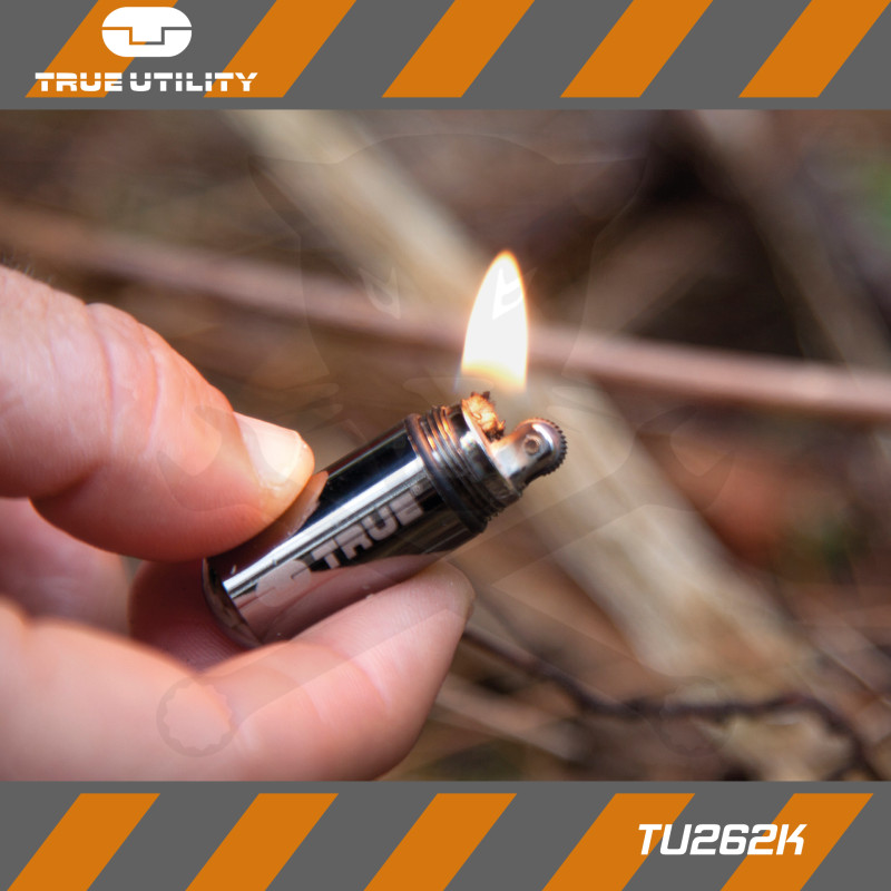 Öngyújtó, kis méretű vízálló, "töltény méretű" Firestash Utility- True