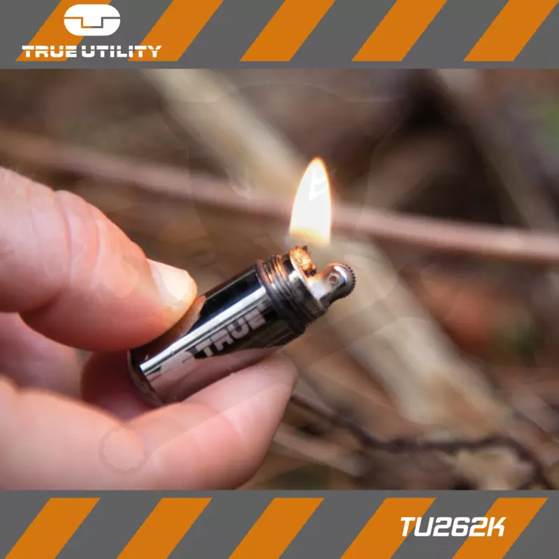 Öngyújtó, kis méretű vízálló, "töltény méretű" Firestash Utility- True