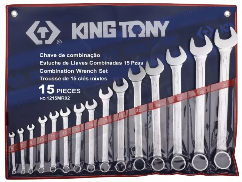 Csillag-villáskulcs készlet 15 db 6-32 mm King Tony