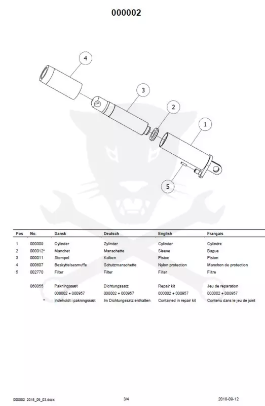 Emelő padló 1.4T krokodil - magasemelésű: 77 - 715 mm - Compac G2