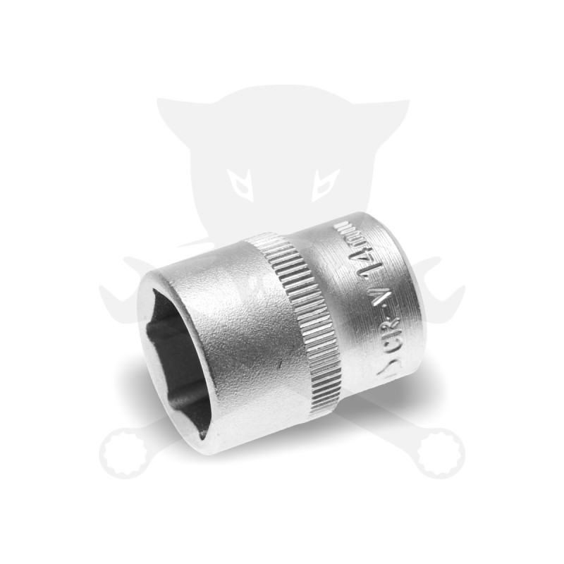 Dugókulcs - crowafej 1/4" 6 lap normál ProTorque 14 mm