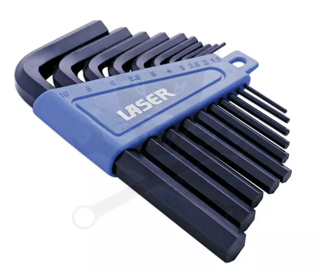 Imbuszkulcs készlet 10 db-os 1.5 - 10 mm - Laser Tools