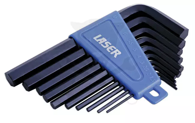 Imbuszkulcs készlet 10 db-os 1.5 - 10 mm - Laser Tools