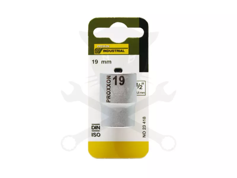 Dugókulcs - crowafej 1/2" 6 lap normál 19 mm Proxxon
