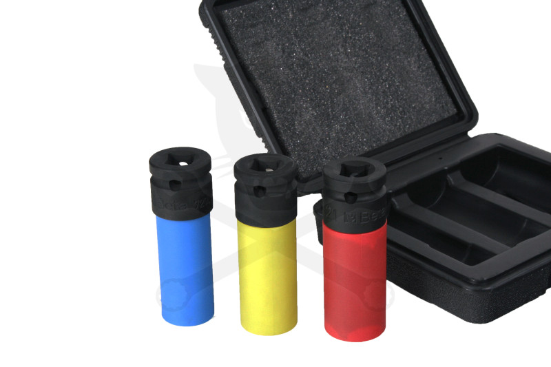 Légkulcsfej készlet 1/2"  3 db-os alufelnihez hosszított Beta