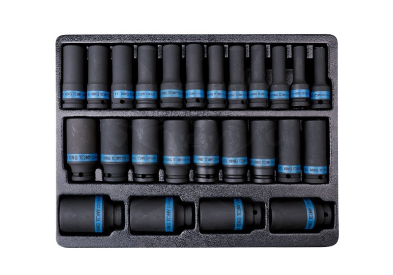 Gépi dugófej készlet hosszú 1/2" hosszú 8-36 mm-es