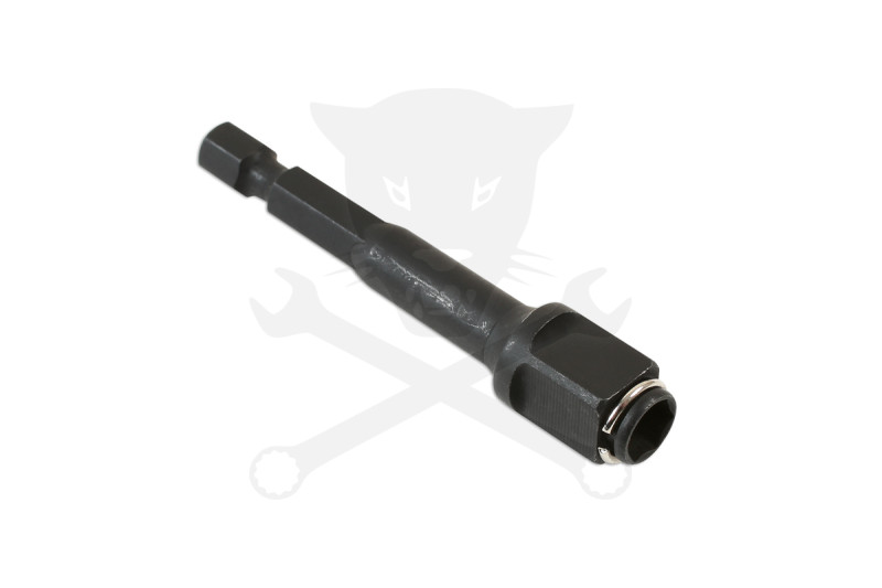 Bit és dugókulcs tartó adapter fúrógépbe 1/4" bit + 3/8" dugó 2:1-ben
