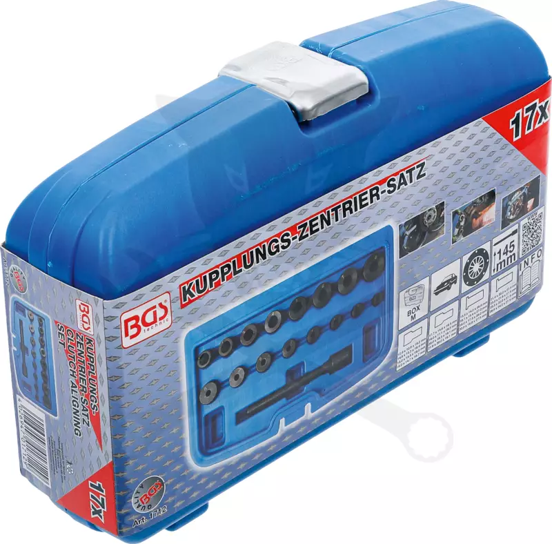 Kuplungközpontosító készlet - fém - 17 db-os - BGS