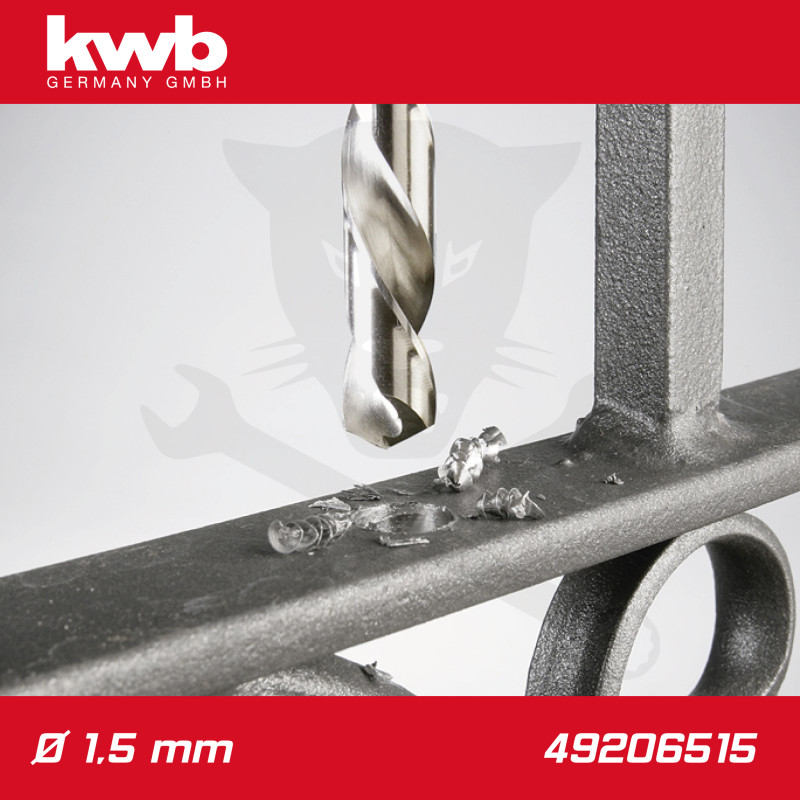 Csigafúró 1,5 mm HSS-G DIN 338 Silver Star, profi 2 db-os - KWB