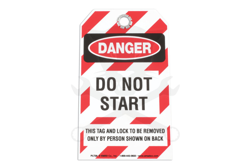 Biztonsági címke - ANGOL feliratos - Do Not Start
