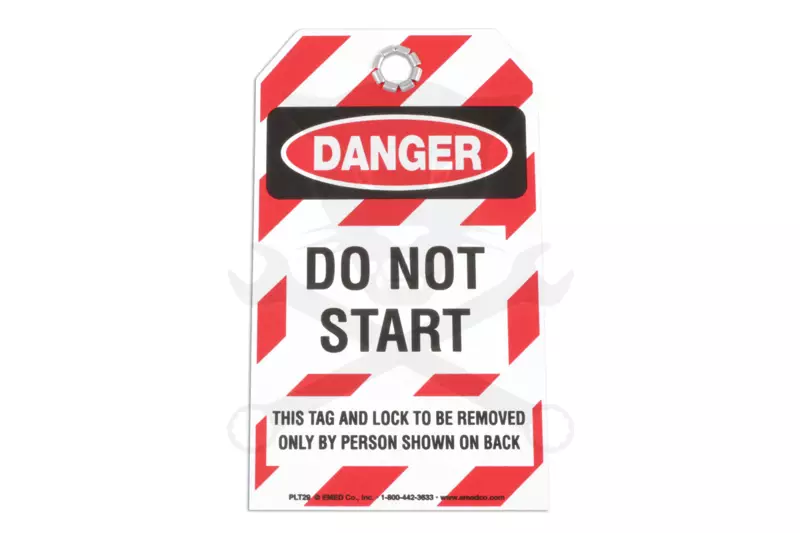 Biztonsági címke - ANGOL feliratos - Do Not Start
