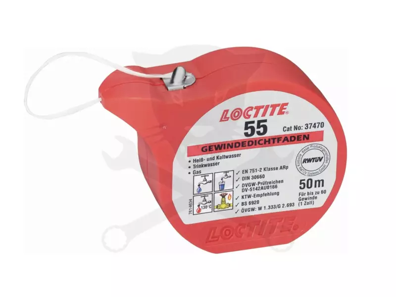 Teflon csőtömítő zsínór 50 m Loctite 55 (LOC.55/50)