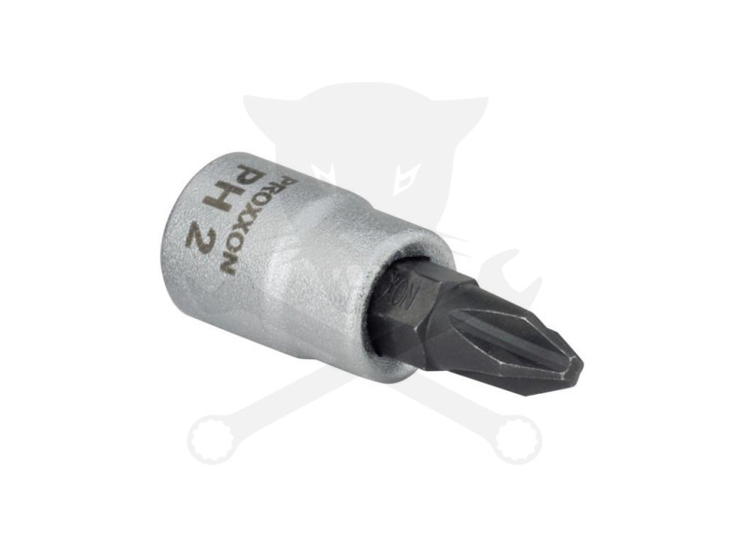 Rátűzőkulcs - crowa+bit 1/4" kereszt PH2 Proxxon