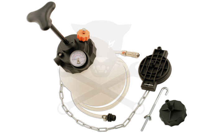 Féklégtelenítő kanna kézi pumpás + Univerzális és 44 mm-es EU Adapter