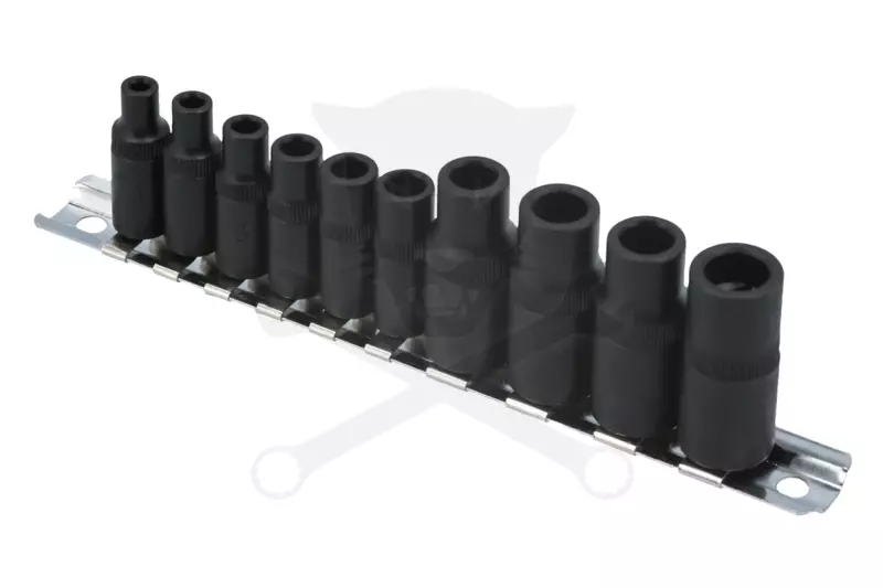 Adapter készlet menetfúrókhoz 10 db-os 4 lapú M1.5-M14 -mágneses- Laser