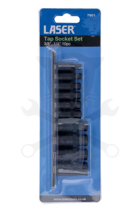 Adapter készlet menetfúrókhoz 10 db-os 4 lapú M1.5-M14 -mágneses- Laser