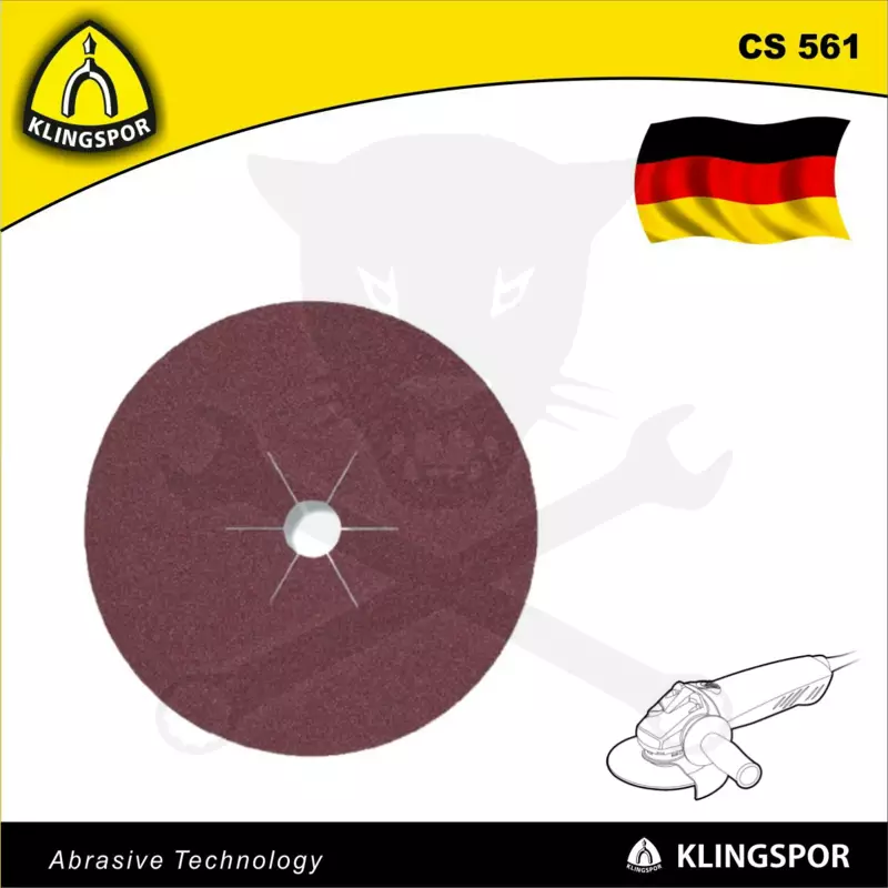 Fíbertárcsa 125x22 mm P 60 - fémre - CS 561 KLN