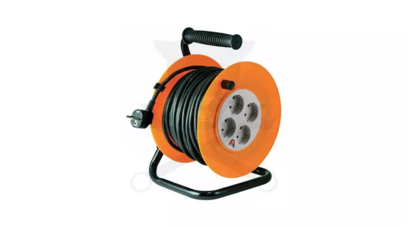 Kábeldob 25 m - IP20 gumi kábel 3 x 1.0 mm2 - 2300W