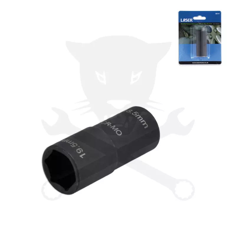 Kerékanyakulcs kétfejű 1/2" 18,5-19,5 mm -Ford króm kupakokhoz- Laser