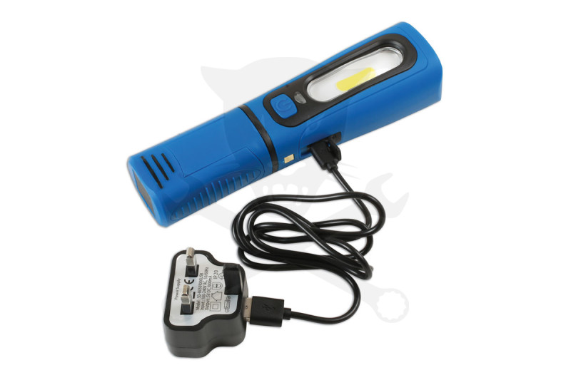 Szerelőlámpa LED 01 COB ledes 3W+1W UV lámpa +dokkoló -TS20