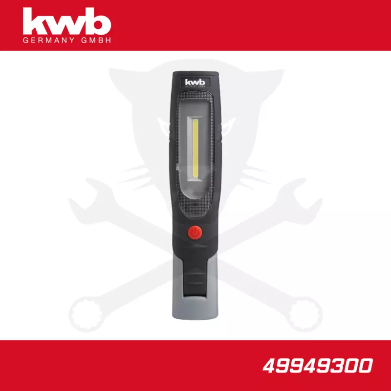 Szerelőlámpa LED 01 COB + 1 ledes dönthető akkus 422 lm - KWB