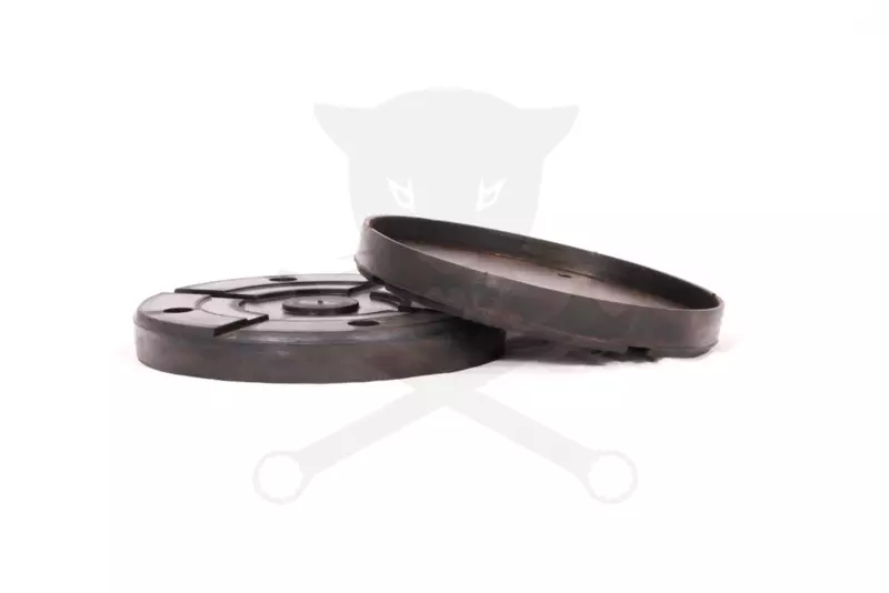 Gumipogácsa csápos emelőhöz 154/150 mm-es fémhátlapú-félperemes
