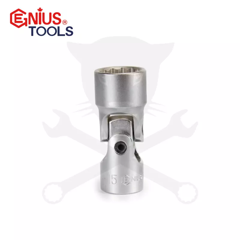 Dugókulcs - crowafej 3/8" csuklós 15 mm Genius