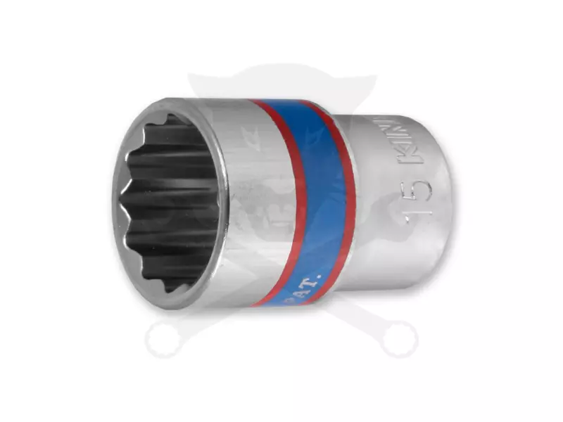 Dugókulcs - crowafej 3/8" 12 lap normál 15 mm