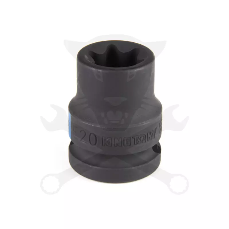 Légkulcsfej 1/2" belső torx E20 KingTony