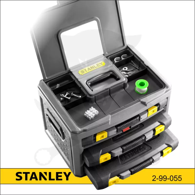 Szerszámkészlet 70 részes, 3 fiókos tárolóban - Stanley
